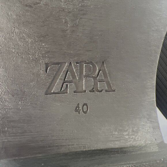 Zara Black Knitted Over the Knee Boots  Size 40 US9.5 - Picture 10 of 10